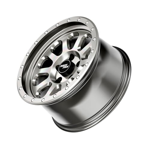 RockTrix RT111 18 inch Wheel, 18x9, 5x150, +12mm Offset, Machined Silver - color: Machined Silver, size: 18x9 +12mm offset