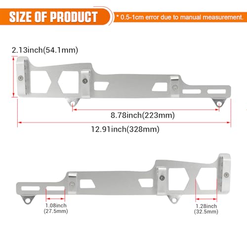 Spark Plug Wire Loom Holders Compatible with Chevy 350 Small Block SBC - color: silver