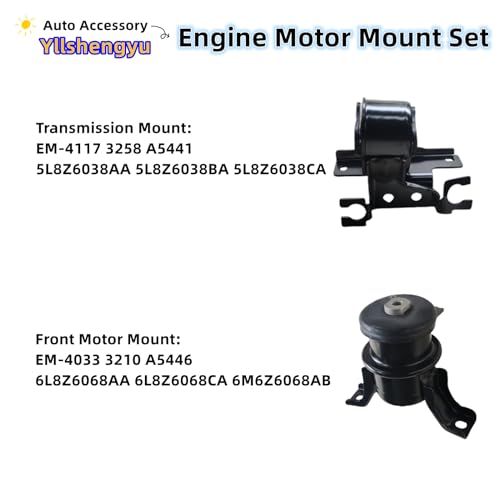 Engine Transmission Mount Kit for Escape/Tribute/Mariner - size: Escape 2005-2008 2.3L