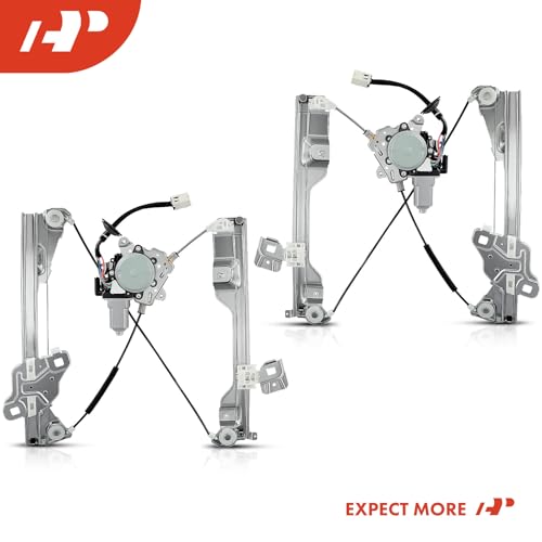 A-Premium Front Driver and Passenger Side Power Window Regulator with Motor - style: Front Driver+Passenger (LH+RH)