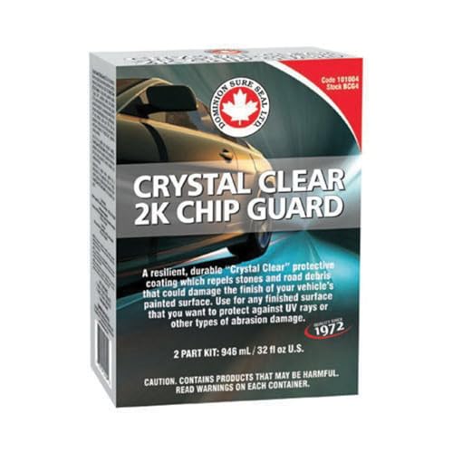 Dominion 2K Crystal Clear High-Gloss Clear Coat Spray Paint – UV Resistant Automotive Clear Coat Spray, Durable Finish for Car Paint, Wood, and Metal Surfaces