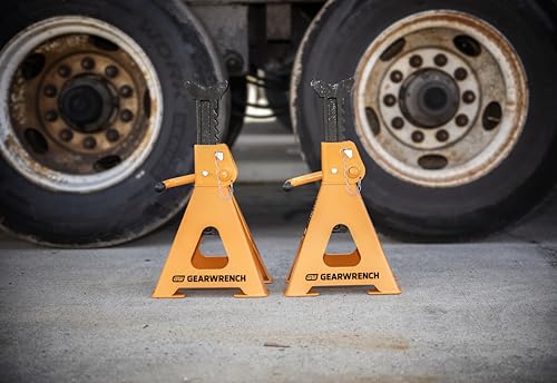 GEARWRENCH 12 Ton Ratcheting Jack Stands - Pack of 2 | GWJS12T - style: 12 Ton