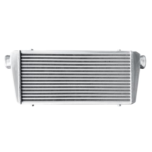 Universal Intercooler 31''x13''x3.7" Front Mount Intercooler 3'' Inlet and Outlet Aluminum Turbo Intercooler Direct Replacement for Any Turbo Charger system - size: 31''x13''x3.7" 3''