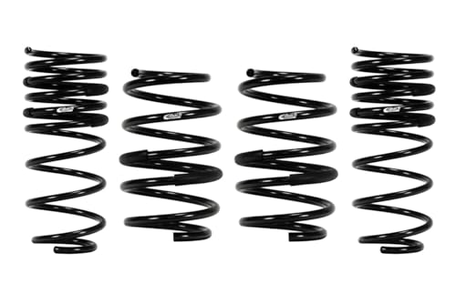 Eibach Suspension Spring Kit, PRO-KIT, Lowering, 4 Coil Springs, Black Powder Coat, compatible with Honda Civic 2016-21, Kit