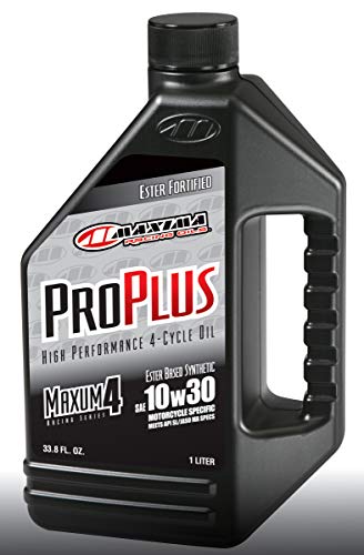 Maxima Racing Oils 30-019128-3PK Pro Plus+ 10w50 Synthetic Motorcycle Engine Oil 1G Bottle, 3-Pack - size: 1 Gallon, style: 3 Pack