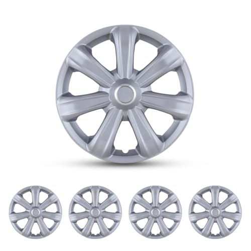 ROXX 4 Pack Set 14-inch Universal Wheel Rim Cover Hubcaps Replacement - color: 5088(Lacquer), size: 14 INCH