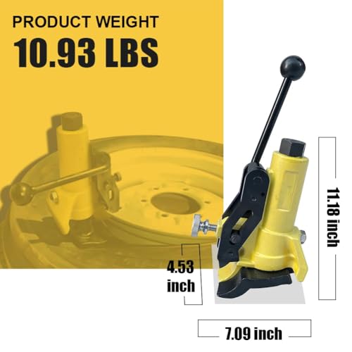 Manual Tire Bead Breaker with Handle and Rubber Pad, Tire Change Tool for Aluminum Alloy Hubs