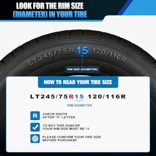 Winjet 15 Inch Hubcaps Universal Wheel Rim Cover Set of 4 - color: Gray Lacquer Gliter(84-FG-15"), size: 15 inch