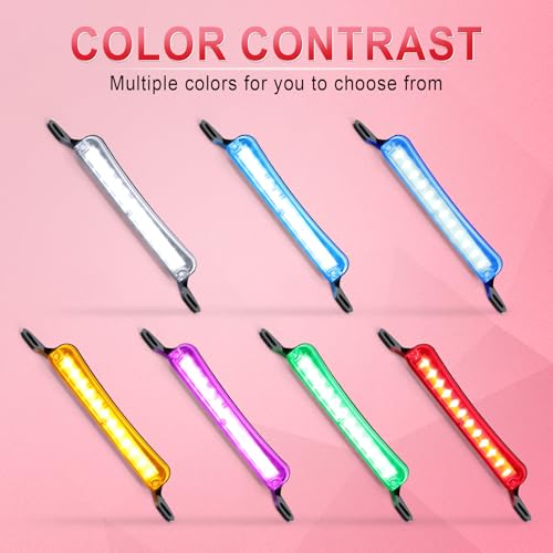 LivTee License Plate Light, Extremely Bright LED License Plate Lights Assembly for Trailer UTV ATV Truck RV Boat, Red - color: Red