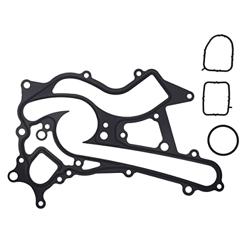 AUQDD 43157 Water Pump Kit w/Gasket (For Mercedes-Benz V6-3.5L;Eng. 276.952/276.955/276.957) Fit For 2012-2016 C300 C350 E350 E400 ML350 GLK350 SLK350 (Replace # 2762001301 A2762001301 147-2360) - size: 43157