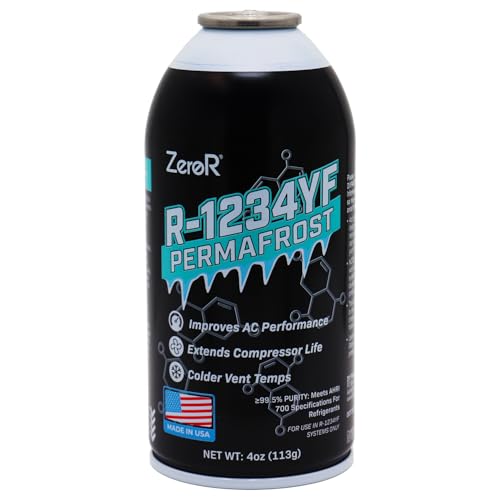 ZeroR® Permafrost for R1234YF AC Systems | Performance Booster | 2 Cans + 24" HD Can Tap Gauge - size: 2 Cans