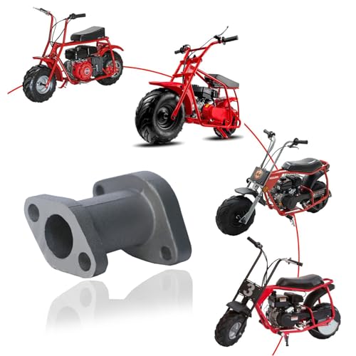 JMCHstore Aluminum Racing Performance Intake Pipe Inlet Manifold for Coleman CT100U CC100X 98cc for FRP GMB100 Mini bike, for Predator 79cc 154F 3Hp Engine,SK100 CK100-S Go kart, Massimo MB100
