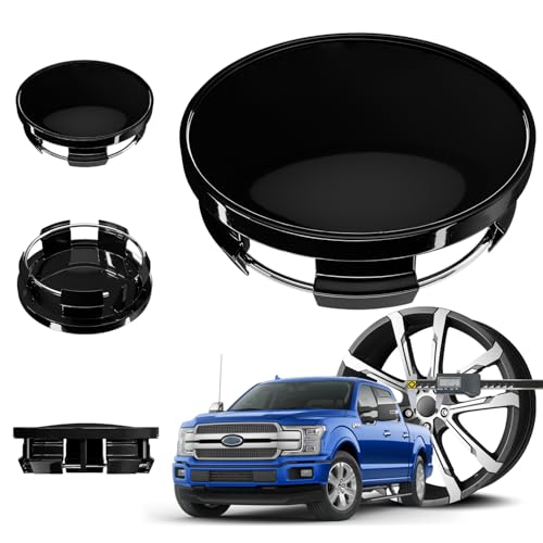 2.5Inch 63MM Wheel Center Caps for Dodge RAM 1500 Rim Hub Caps 6KF18TRMAA, Pack of 4 (Gloss Black, Outer 63MM, Inner 56MM) - color: Gloss Black, size: Outer 63MM , Inner 56MM