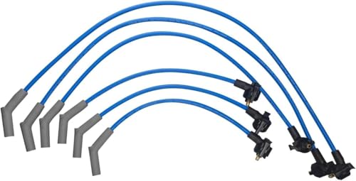 High Performance 8.2MM Spark Plug Wires Compatible with Aerostar 1990-1996/ Explorer 1991-1996/ Ranger 1990-1996/ B4000 1994-1996/ Navajo 1991-1994 4.0L V6 Blue