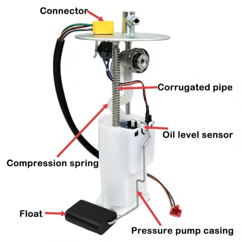 0455411 Electric Fuel Pump Module Fits Polaris Outlaw 110 EFI 2016-2023,Fuel Pump Assembly Replace 0455147,0455194 - size: 0455411