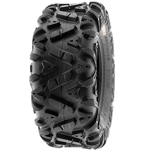 SunF ATV Tire 25x12-9 UTV Tire All Terrain Off-Road, 6 Ply Tubeless A033 - size: 25x12-9