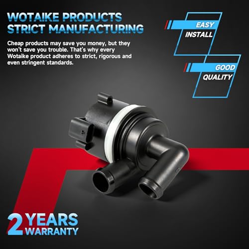 5N0965561A Auxiliary Water Pump Car Engine Cooling Water Compatible for VW Golf Audi Q3 Quattro For Jetta/Passat Skoda EOS Tiguan Touran 5N0965561 5N0122093BP 7N0965561
