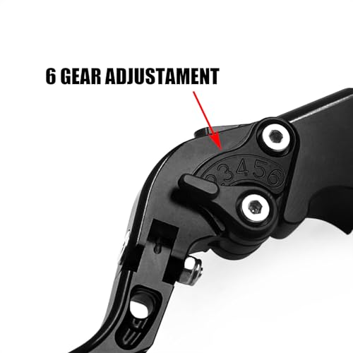 CHIFUN Brake Lever and Clutch Lever Set Replacement for BMW G310R G310GS 2017-2025, Motorcycle Foldable Length Adjustable Handlebar Lever (Red) - color: Red