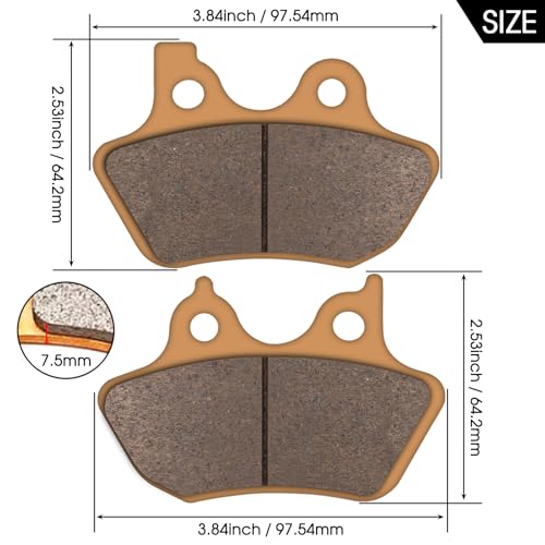 Zinger Brake Pads for Harley Davidson 2000-2007 Electra Glide Ultra Classic