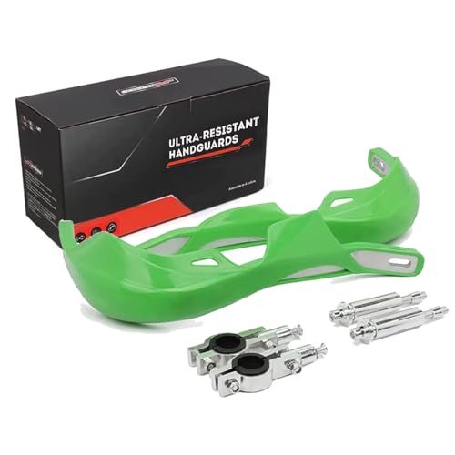 JFG RACING Dirt Bike Handguards Universal for 7/8" and 1 1/8" Handle Bar - color: green
