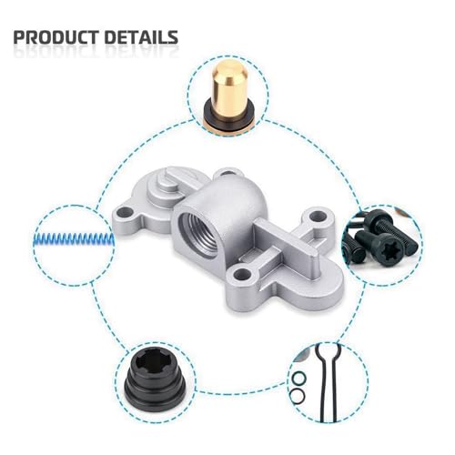 6.0 Blue Spring Kit Upgrade Powerstroke Fuel Pressure Regulator Kit Compatible with 2003 2004 2005 2006 2007 F250, F350, F450, F550 Replaces # 3C3Z-9T517-AG 3C3Z9T517AG