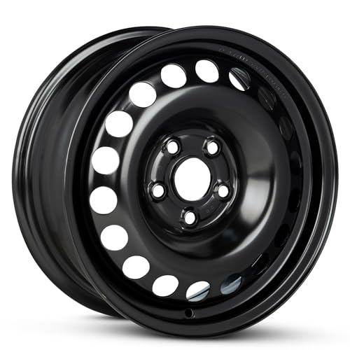 15x6 in Steel Wheel Rim 5 Lug 105mm 39mm Offset 56.6mm CB| Powder-Coated Black finish Fits 2016-2019 Chevy Cruze | New OEM Replacement | 42645122 - size: 15x6 inch