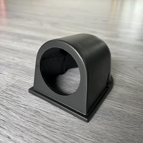 Black Universal 2" 52mm Single 1 Hole Dash Gauge Console Dashboard Pod Holder - size: 1 hole