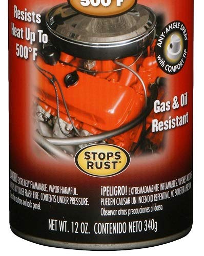 Rust-Oleum 248932 Engine Enamel Spray Paint, 12 oz, Gloss Black - color: Gloss Black, size: 12 Ounce (Pack of 1)