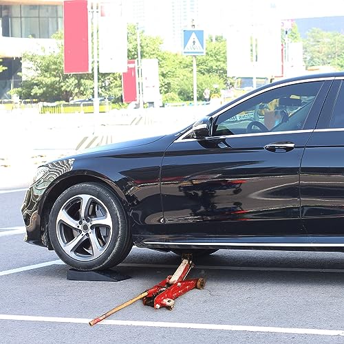 OULEME 2.44" Lift Low Profile Car Service Tire Ramp, 17"x9.5"x3.1", 4PK - size: L17" (4 Pack)