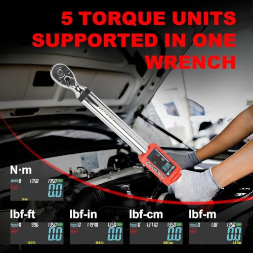 Hairich 1/4 Inch Drive Digital Torque Wrench 1.5-30N.M - size: Digital 1/4inch 1.5-30NM