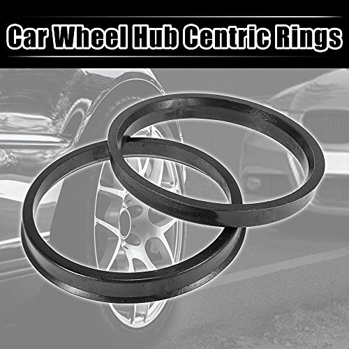 X AUTOHAUX 4pcs Plastic 78.1mm to 87.1mm Hub Centric Rings Wheel Spacer - size: 87.1mm