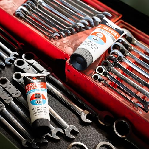 AGS Automotive Solutions SIL-Glyde Brake Lubricant – 8 oz Tube, Heat Resistant, Rust & Corrosion Protection, Moisture-Proof Brake Grease (Pack of 12) - size: 8oz (Pack of 12)