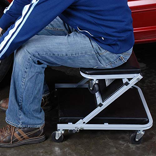 Pro-Lift C-2036D Grey 36" Z-Creeper Seat , Black - color: Black