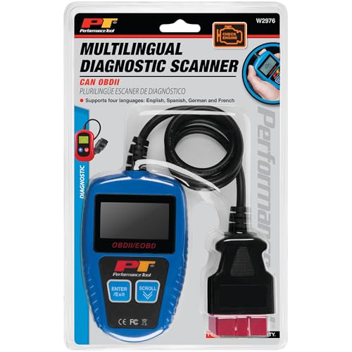 Performance Tool W2976 Multilingual CAN OBDII Diagnostic Scan Tool - style: CAN OBD II Advanced Multilingual Model