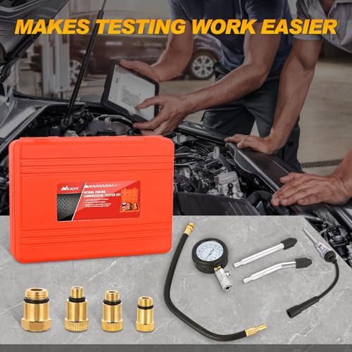 Nilight Compression Tester Kit with Spark Plug Tester 9PCS - color: 9pcs