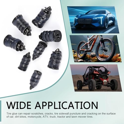 61 PCS Tire Repair Screws, Screw Type Tire Plugs, 2 Sizes Tubeless - size: 60 PCS + Screwdriver