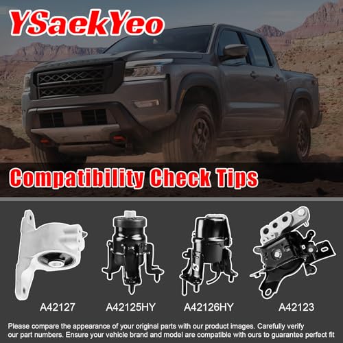 4PCS Engine Motor Mount Set Compatible with Lexus ES250 2021-2023