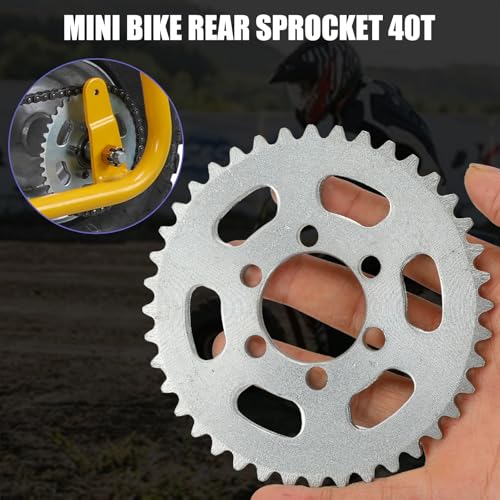 Upgraded 40 Tooth Rear Sprocket 35 Chain 37mm Bore for CT100U DB30 - color: Silver
