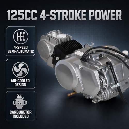 125cc 4-Stroke Engine Kit, 4-Speed Semi-Auto for CRF50 Dirt Bikes
