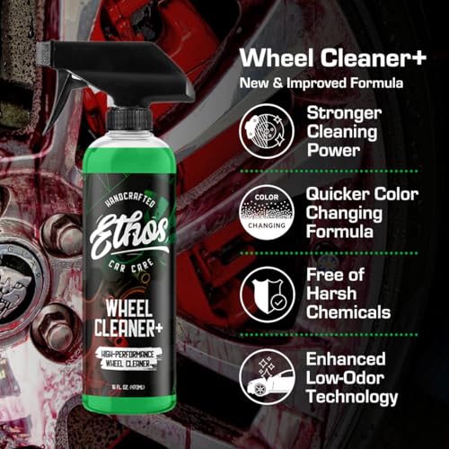 Ethos Wheel Cleaner - Car Wheel Cleaner Spray - Rim Cleaner Spray Brake Dust, Iron Remover - Color Change Technology - Professional Strength Formula (Gallon) - color: 1 Gallon (1-Pack)