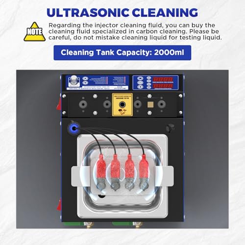 MRCARTOOL V308 Fuel Injector Cleaner Machine with Pulse Ultrasonic Cleaning - size: V308