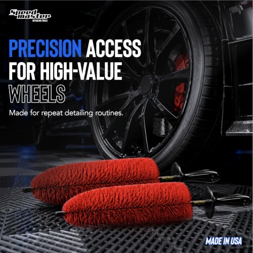 Speed Master Wheel Brush 2-Pack, 18-Inch Flexible Rim Detailing Brushes - size: 18-Inch (2-Pack)