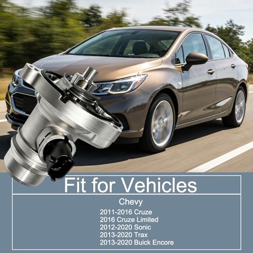 Aluminium Thermostat Housing Assembly Fit for Chevy,2011-2016 Cruze,2016 Cruze Limited,2012-2020 Sonic,2013-2020 Trax,2013-2020 Buick Encore,Replace 55593034