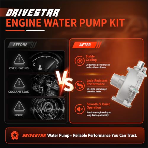AW4144 Engine Water Pump Kit for Ford Five Hundred Freestyle - size: AW4144