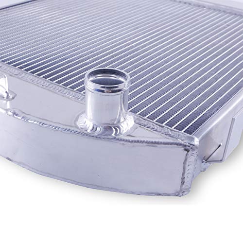 3 Row Aluminum Radiator for 1939 1940 1941 Ford Deluxe Car Sedan Chevy V8 Engine,1932 Ford Ton Pickup Model Base racing Radiator - size: 19