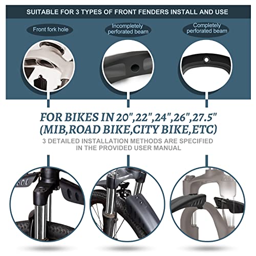 R2Depot Bike Fender Set for 22"/24"/26"/27.5"
