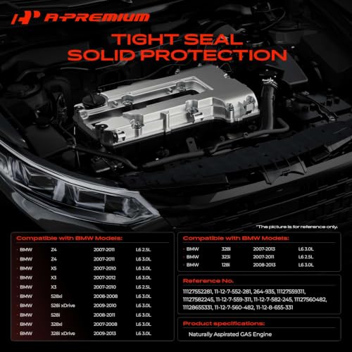 A-Premium Upgraded Aluminum Engine Valve Cover Kit - style: Upgraded Type (Aluminum)