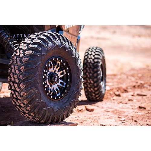 Tusk Terrabite Set of 4 UTV/ATV Tires – 33x10-15 – 8-Ply Rated Radial Construction, ¾″ Deep Tread, Medium-Hard Terrain, High Load Capacity, Heavy Duty Sidewall Tread Armor - size: 33x10-15