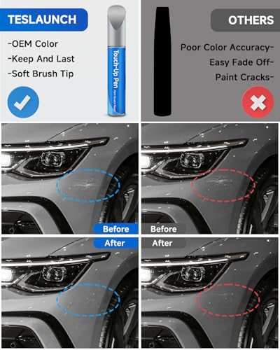 LB7S/D5/K2 Pyrite Silver Metallic Touch Up Paint Compatible with Volkswagen Exact Match Touch Up Paint Car Scratch Repair - color: Pyrite Silver Metallic(LB7S/D5/K2) Compatible with Atlas/Atlas-Cross-Sport/Jetta/Taos/Tiguan
