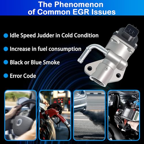 EGV1025 Exhaust Gas Recirculation EGR Valve Compatible with Ford Escape 2005-2008 2013-2019, for Mazda 3/6 2005-2012, for Mercury Mariner 2005-2011 EGR Replacement